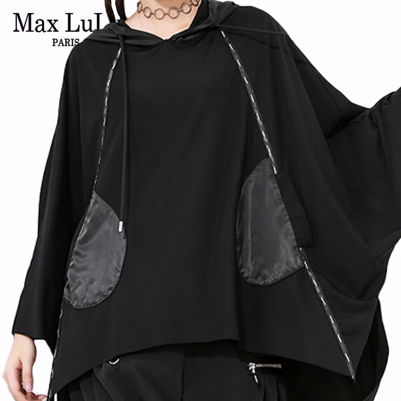 Max LuLu новинка 2020 корейский стиль Женская Весенняя футболка в стиле панк женские