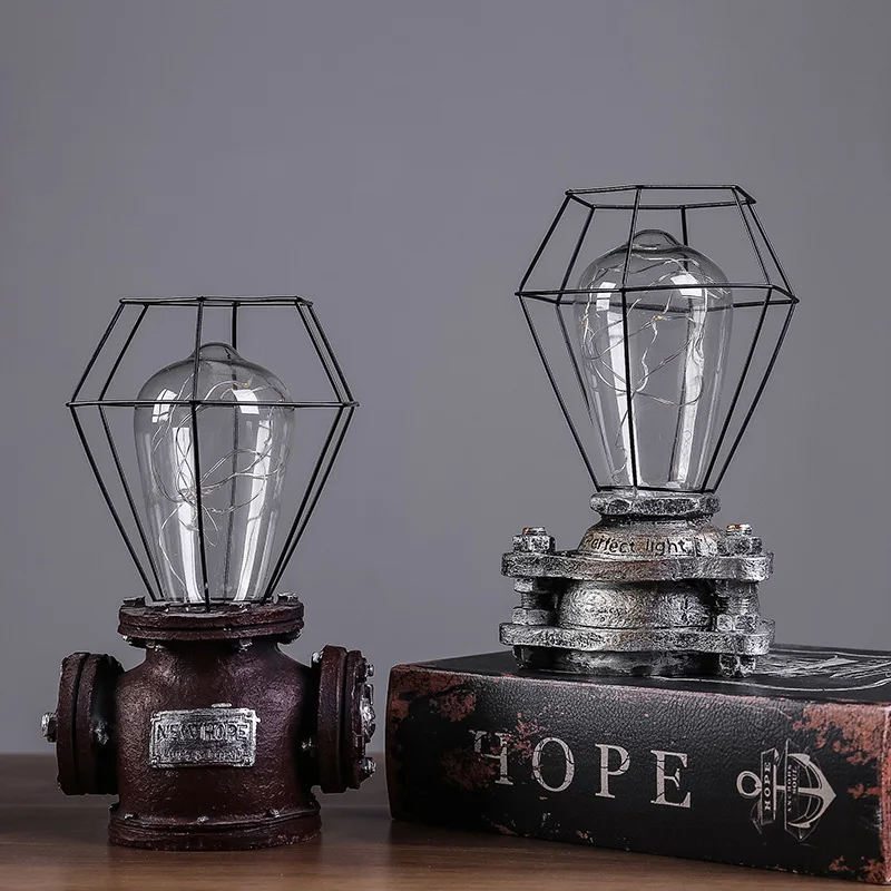 Промышленные светодиодные Ретро светильник фигурки искусство ремесла домашнего