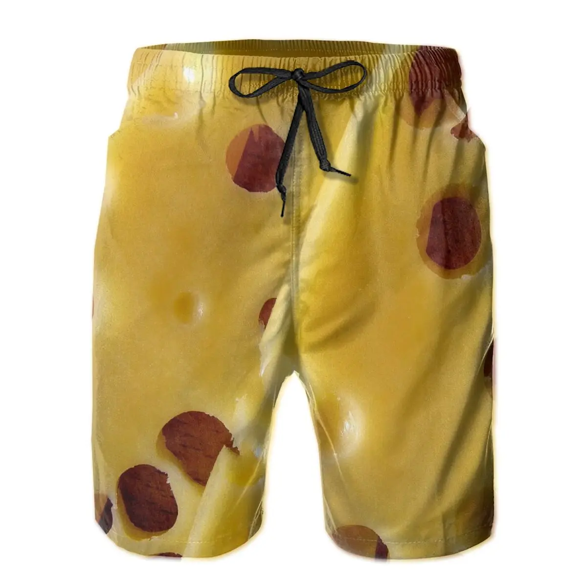 

Summer Men Causal Shorts Breathable Quick Dry Funny Novelty Food Full Printed,Food Party Sports Cheese Male Shorts