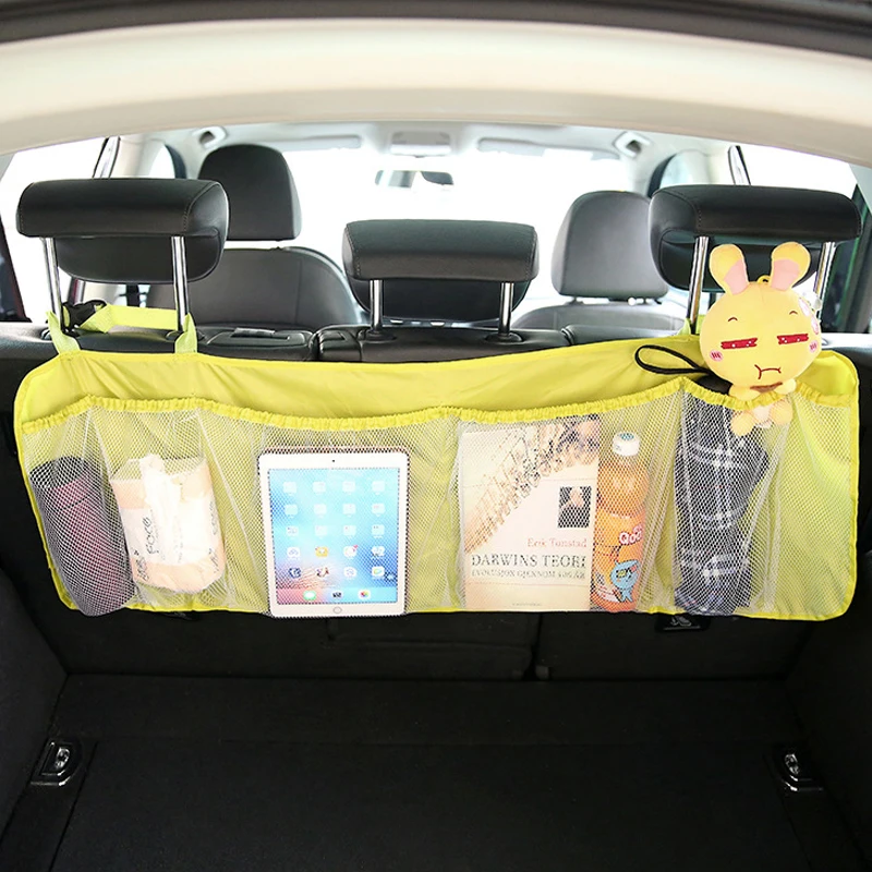 Автомобильный багажник сумка Органайзер на заднее сиденье Женская сетка для