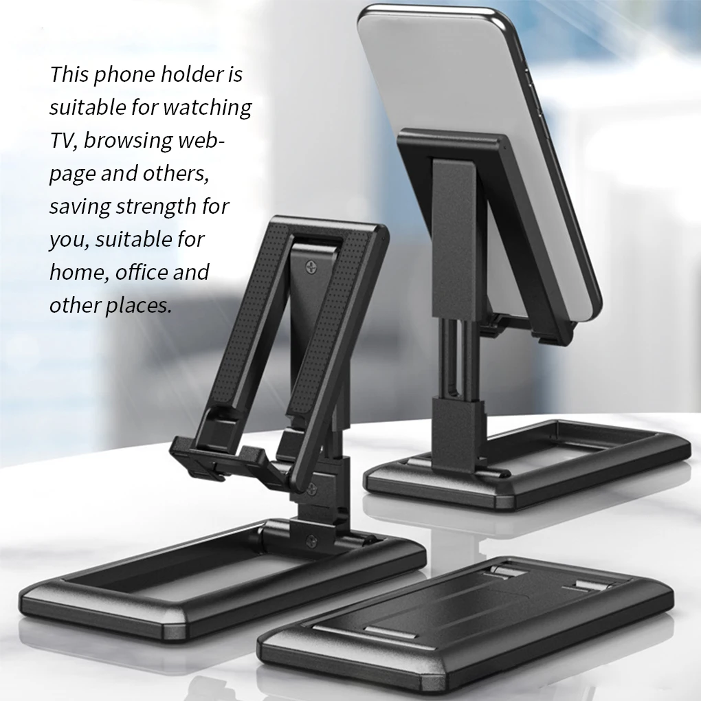 

Foldable Tablet Mobile Phone Desktop Phone Stand for iPhone for Samsung Desk Holder Adjustable Desk Bracket Smartphone Stand