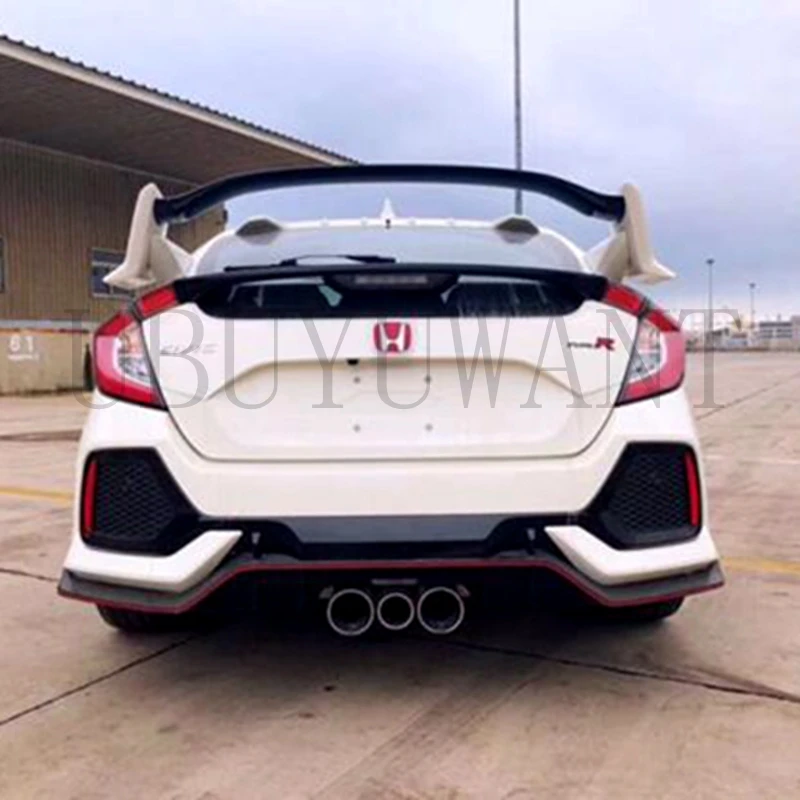 Car Accessories For Honda CIVIC Hatchback Spoiler ABS Plastic Primer Color Rear Trunk Boot Wing Lip Spoiler