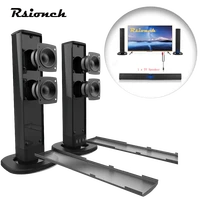 rsionch detachable bluetooth tv speaker computer desktop loudspeaker stand soundbar wired wireless speakers aux tf usb audio in
