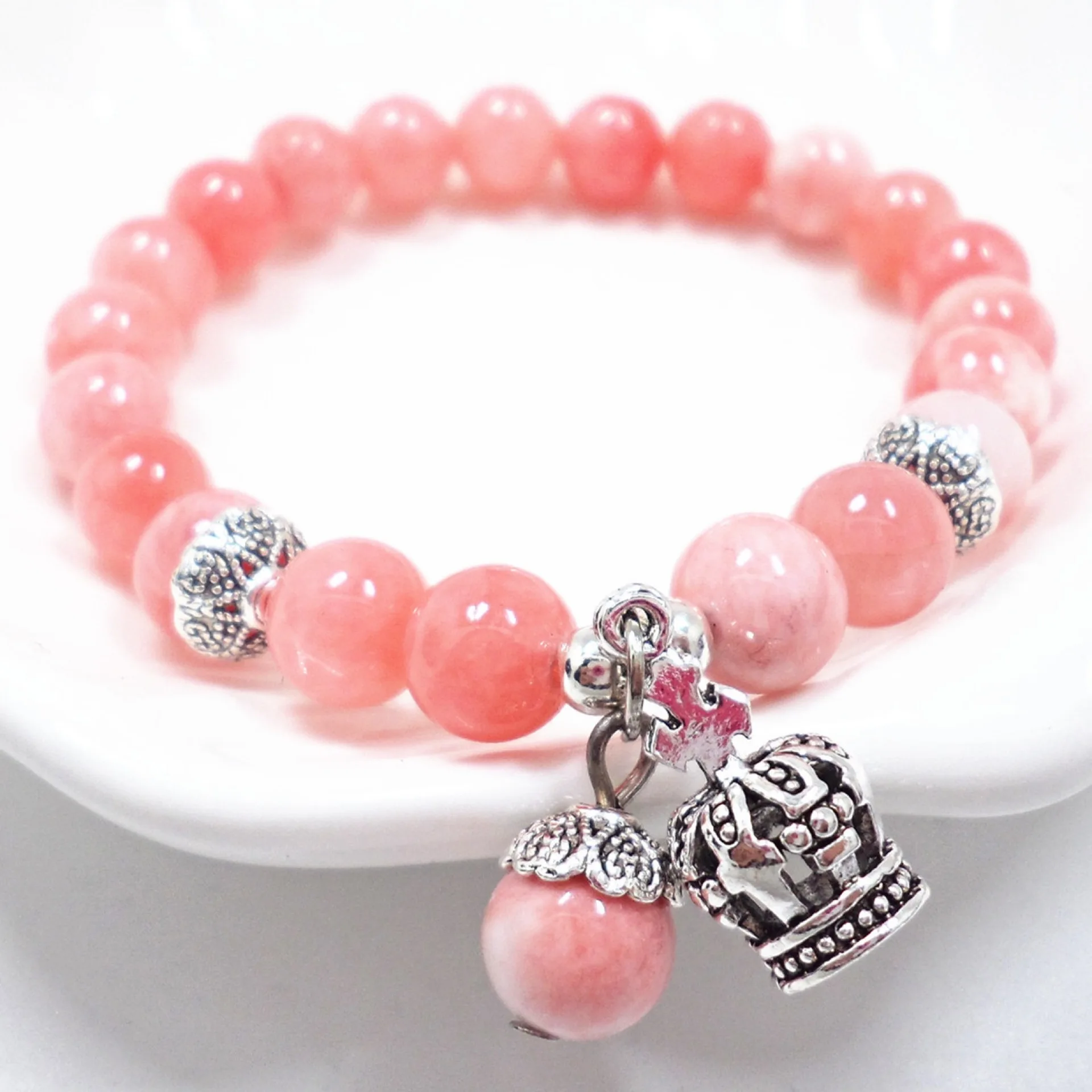 Романтические винтажные браслеты для женщин с подвеской в виде короны