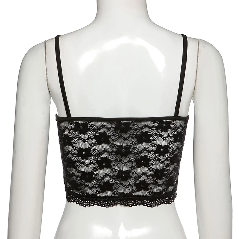 

Gxcmhbwj Strap Sexy Elastic Lace Slim Flt Women's Corset Underwear Tee Tank Top Streetwear Camisole Night Club Party Ladies Bra