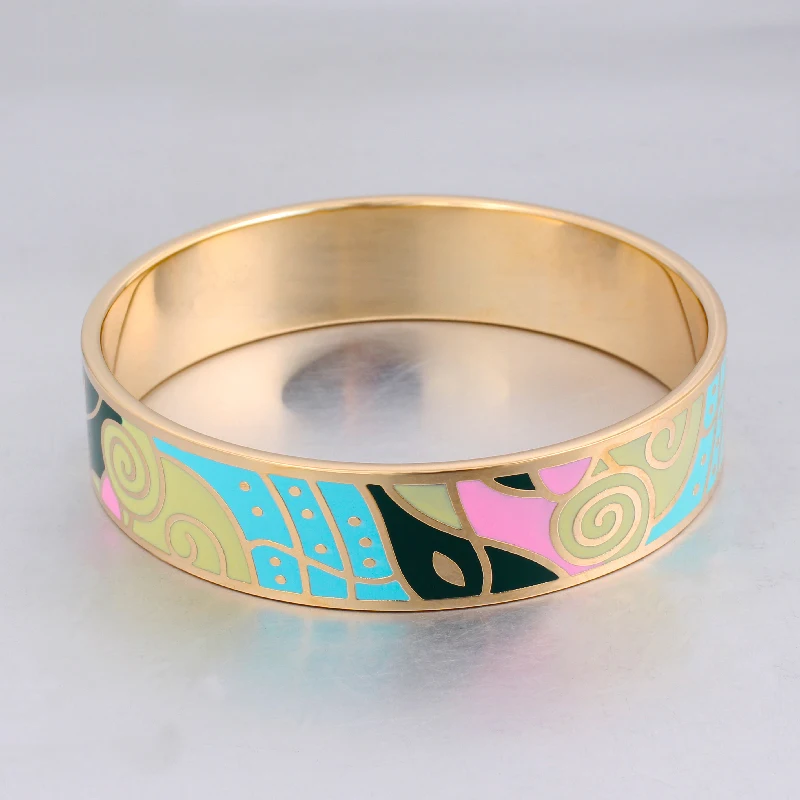 Дропшиппинг дизайнерский браслет винтажные золотистые эмалированные браслеты