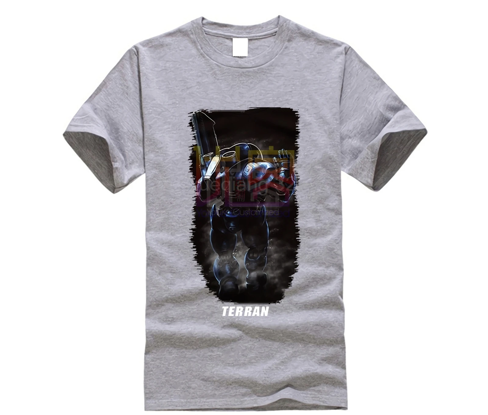 TEE7 Game Star Cotton T shirt Protoss Zerg Terran Short sleeve O neck shirts Mens футболка|Мужские футболки| |
