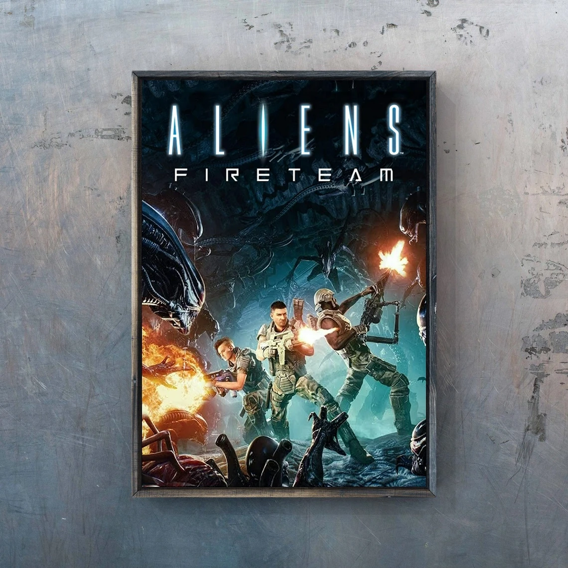 

Aliens Fireteam Video Game Poster PC,PS4,Exclusive Role-playing RPG Game Canvas Custom Poster Alternative Artwork Gift