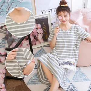 Ночная рубашка для кормления грудью для беременных ночная рубашка для кормящих матерей ночная рубашка для грудного вскармливания одежда для сна для беременных