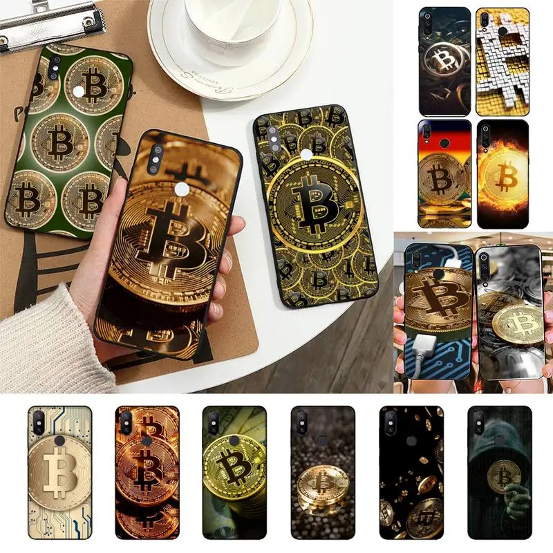 

I Love Accept Bitcoin Phone Case Back Cover For Xiaomi Redmi Note 7 5 8A Note8pro 9Pro 8T TPU Coque for Redmi9 Capa