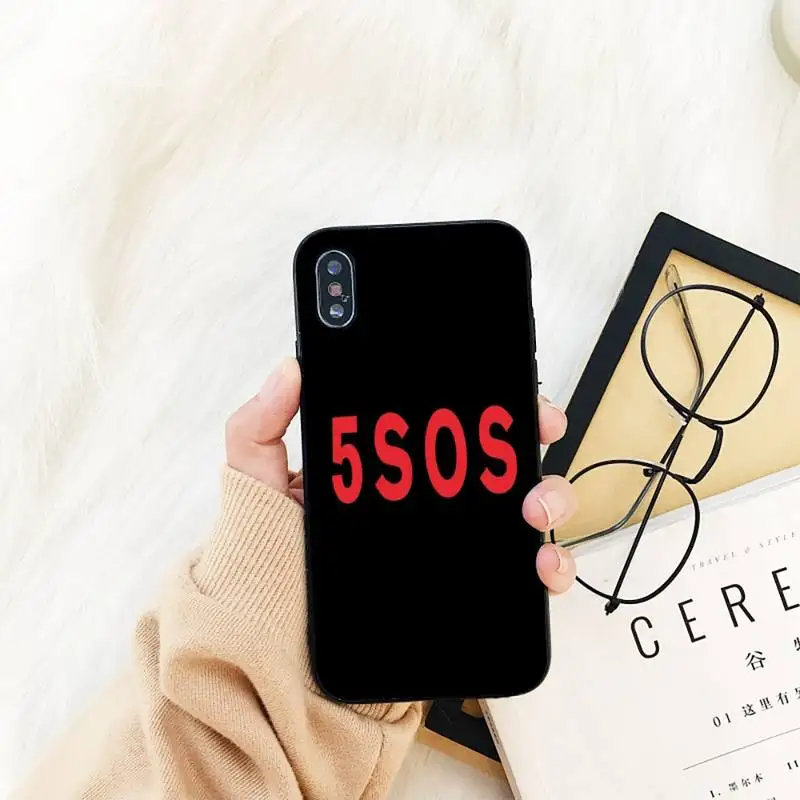 Yinuoda 5 SOS DIY окрашенный блестящий чехол для телефона iPhone 11 8 7 6 6S Plus X XS MAX 5S SE 2020 XR pro