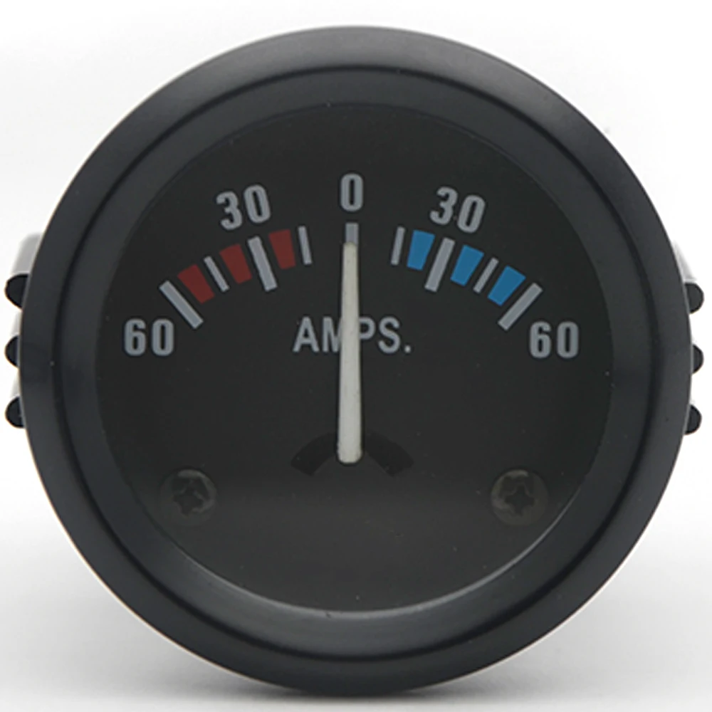 Универсальный автомобильный черный Аналоговый амперметр ЖК дисплей 2 дюйма 52 мм