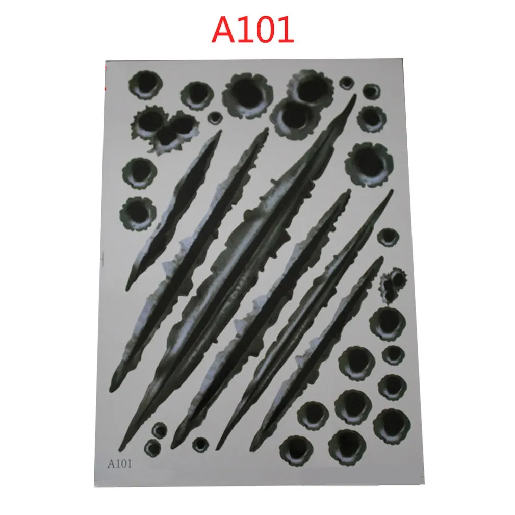 Наклейки на автомобиль наклейки царапины имитация пули отверстия трещины