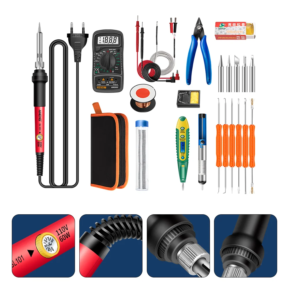 

1 комплект, портативный паяльник с мультиметром для ремонта (вилка)