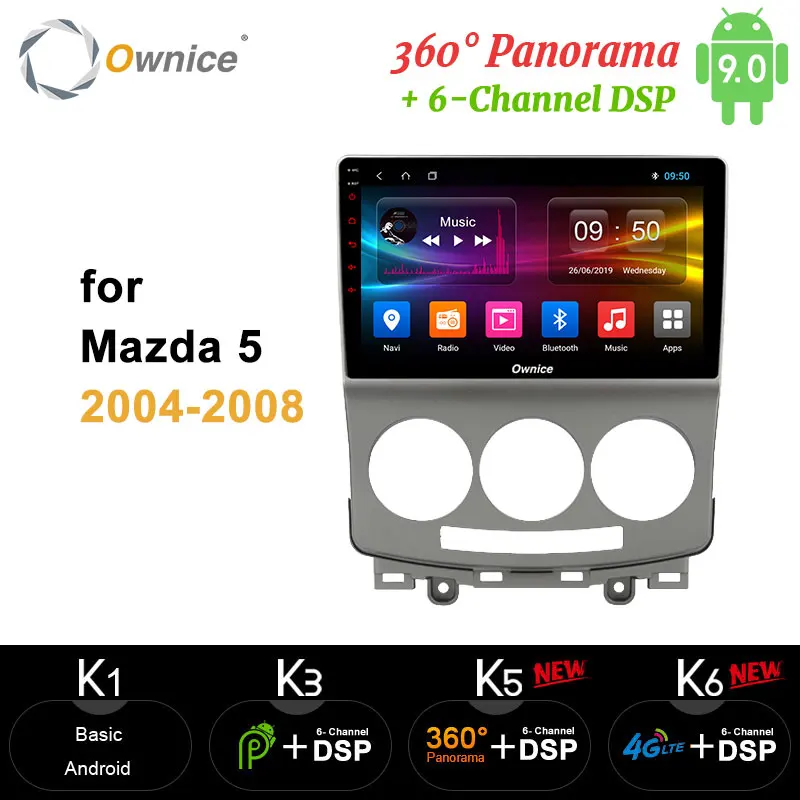 Ownice carplay Android 10 8 Core 4G + 64G Автомобильный DVD-плеер радио DSP SPDIF для Mazda5 Mazda 5 2004 2005 2006 2007
