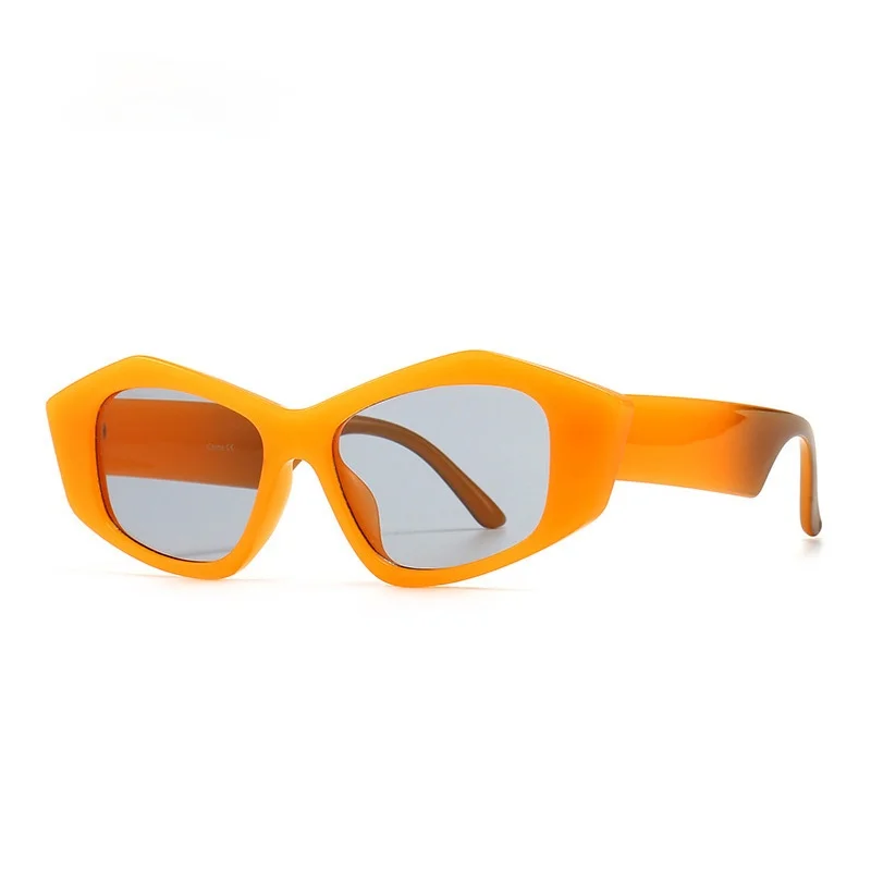

Retro Polygon Cat Eye Women Sunglasses Fashion Jelly Color Eyewear Designer Men Colorful Sun Glasses Shades UV400 2021