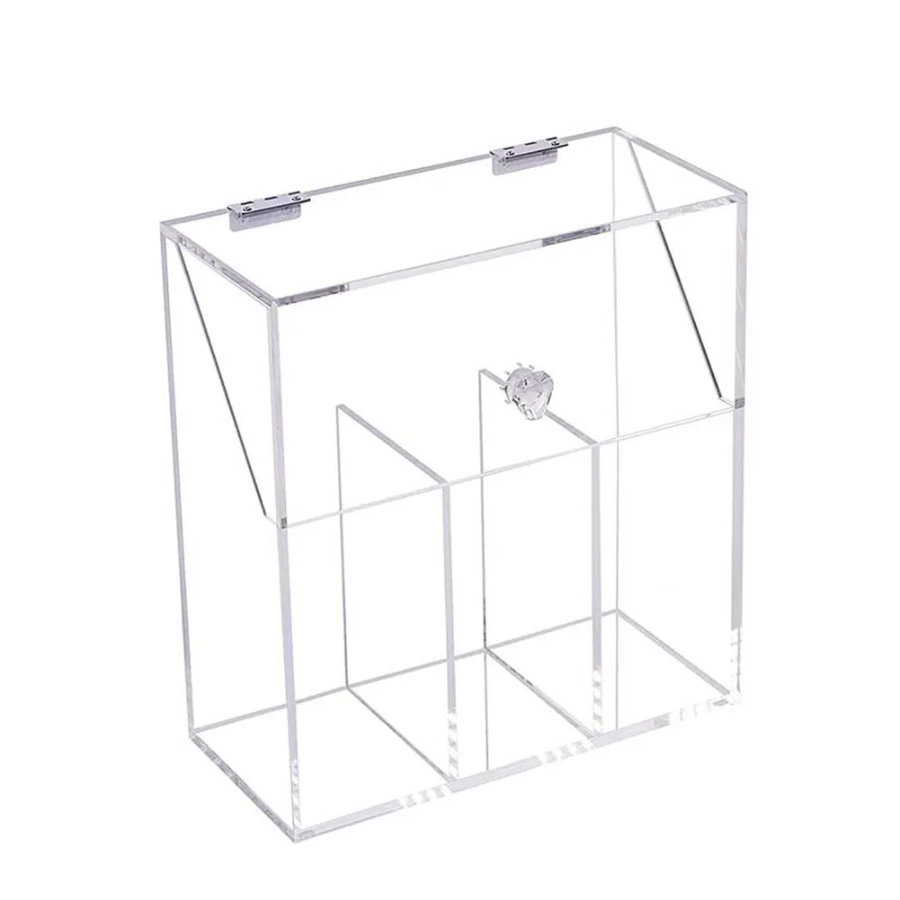 Прозрачный акриловый Органайзер для косметики с жемчужинами контейнер хранения
