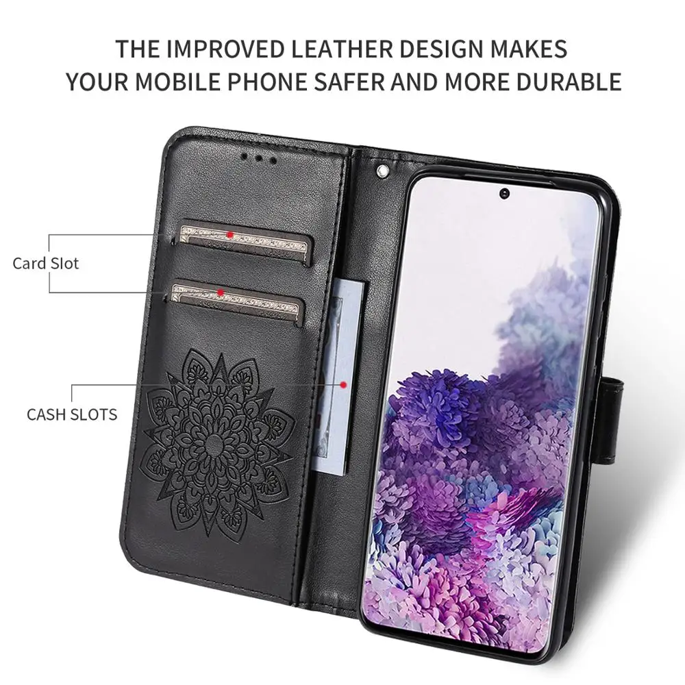 Чехол книжка с цветочным рисунком для Xiaomi Redmi 7A 6A 7 6 K20 Pro кожаный защитный