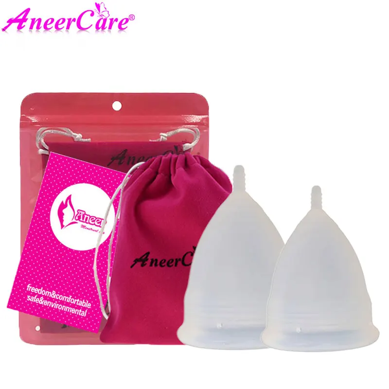 Coupe menstrumelle copa Менструальный de silicona medica aneercare менструальная чашка coletor менструальная чашка copetta mestruale 2pcs s+ l