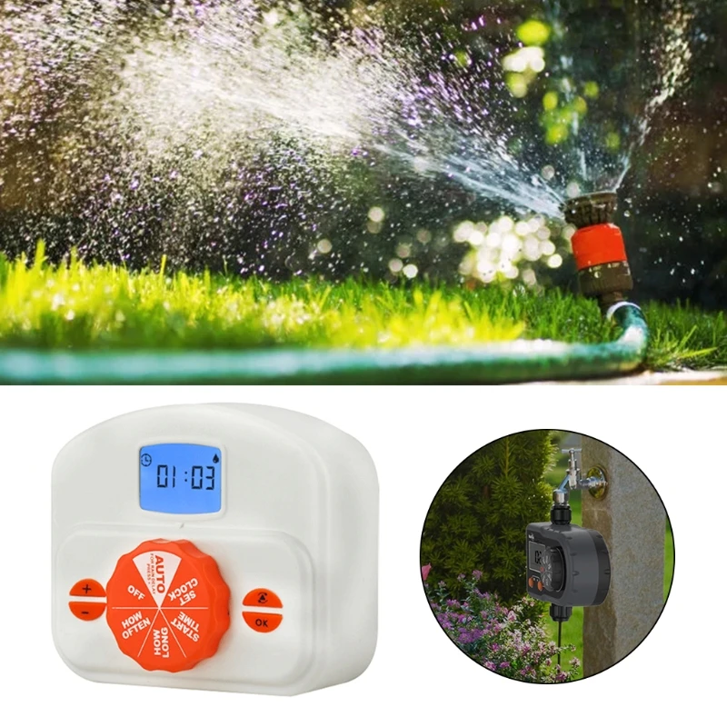 

Smart Garden Drip Irrigation Timer Automatic Sprinkler Hose Faucet Water Timer Garden Yard Lawn Greenhouse Watering Device Garde