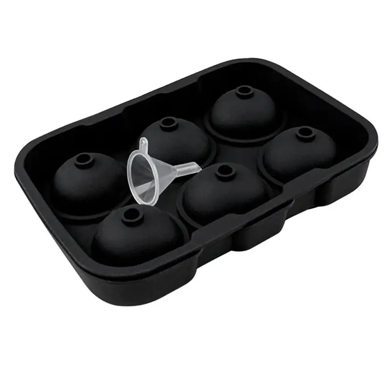 

Ice Cube Mold 6-Cavity Silicone DIY Round Ice Ball Tray Candy Cake Chocolate Baking Mould Bakeware 2021 New Arrivals