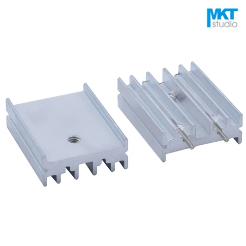 

10Pcs White 25*19*8mm Aluminum Cooling Fin Radiator Heat Sink For TO-3P, MOS, IC, Power, TO-220