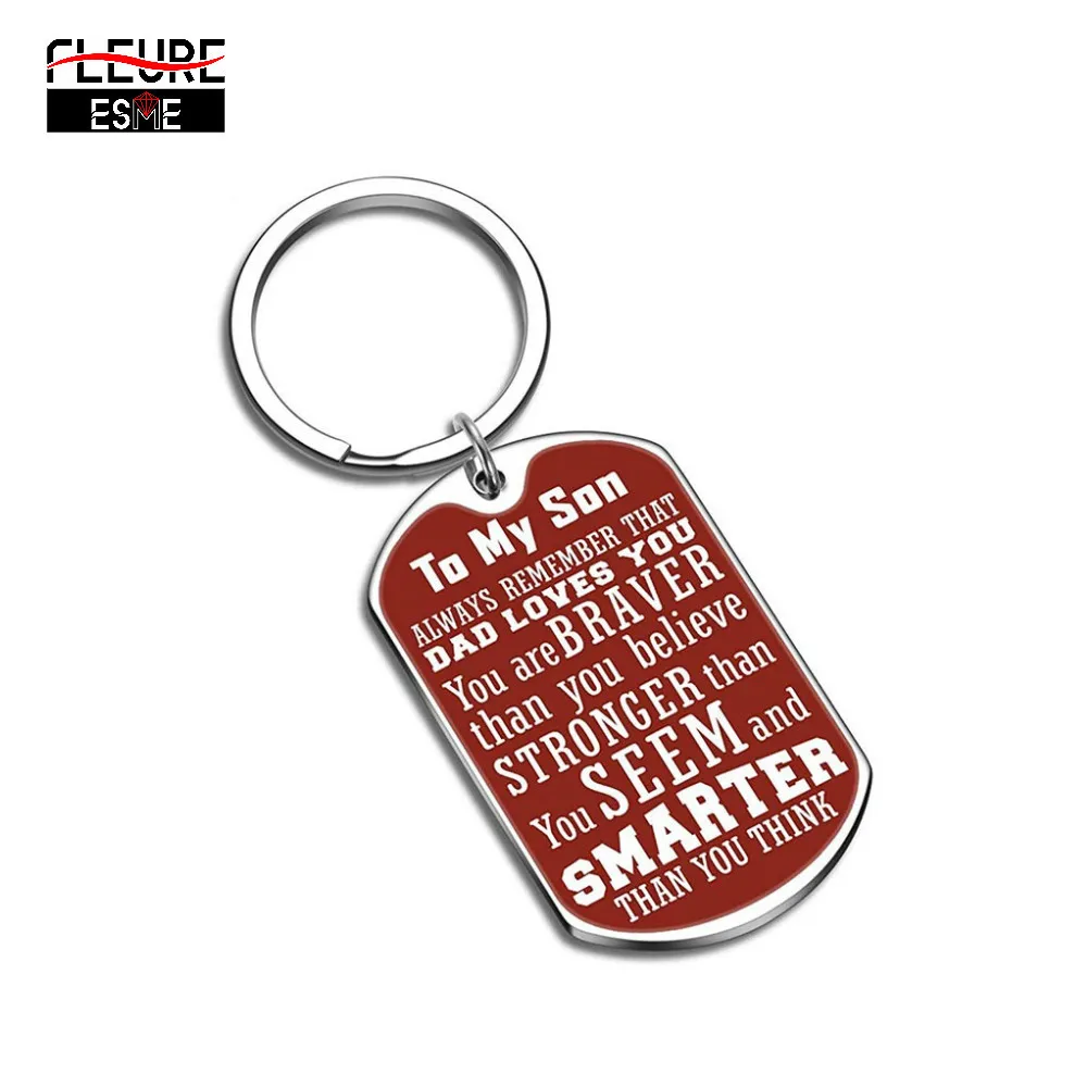 Брелок из нержавеющей стали вдохновляющие подарки для мальчиков подростков