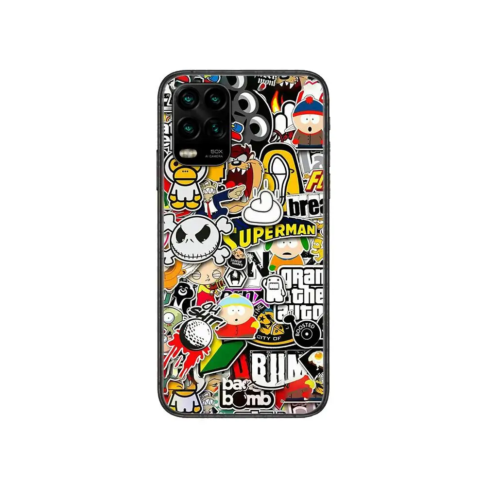 

Popular street art graffiti Phone Case For XiaoMi Redmi 11lite ultra 9 8A 7A 6 A Pro T 5G K40 Anime Black Cover Silicone Back Pr