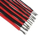 Силиконовый провод 10 AWG,2 мпартия, красный или черный, 10 # AWG,200 градусов Цельсия, устойчивый к высоким температурам, электронный провод для аккумулятора сделай сам