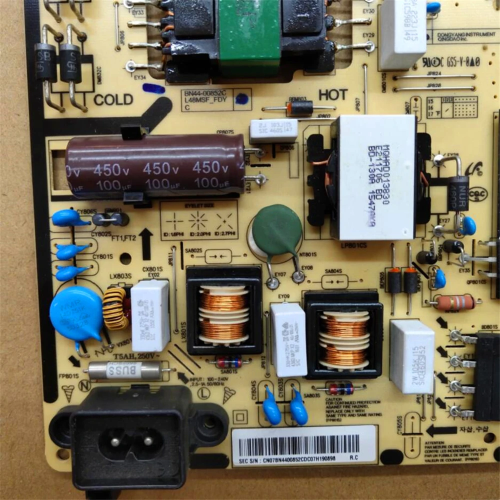 Хорошая тестовая пластина питания BN44-00852A = BN44-00852C L48MSF-FDY для samsung lcd tv UN43J5020AF HG43NE478SF