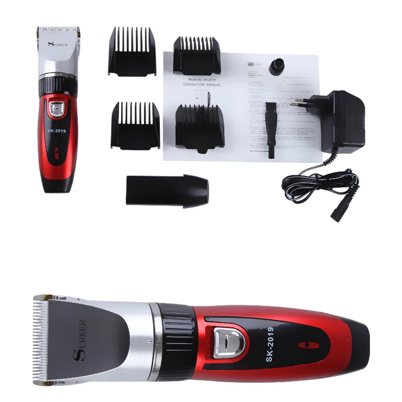Surker Sk 2019 электромашинка для стрижки волос машинка низкая Шум детские с запасными