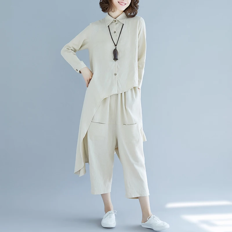 Необычные женские брючные костюмы из 2 предметов Новинка 2021 года Сезон весна