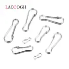 Держатель для ключей из нержавеющей стали, стильная застежка-крючок для ключей, подвесная застежка-карабин, 9, 20, 25, 28 мм, 30 шт.