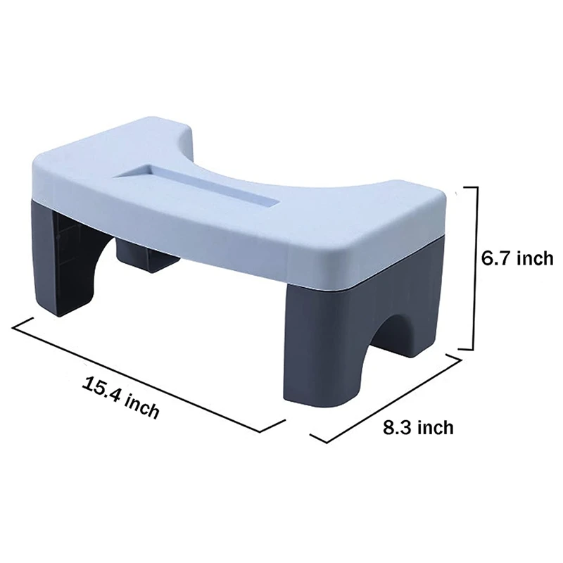 Toilet Stool Poop Adult Foldable Step Easy Wash and Store Spliceable Squatting |
