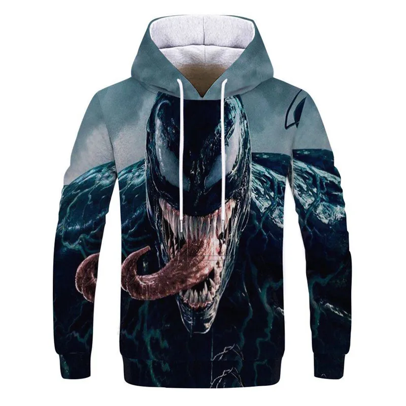 Лидер продаж Новое поступление популярные толстовки с капюшоном фильм Веном