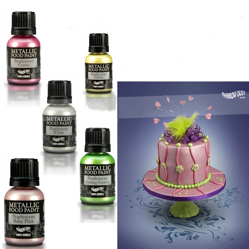Радужная пыль съедобный пигмент с перламутровым пигментом для покраски