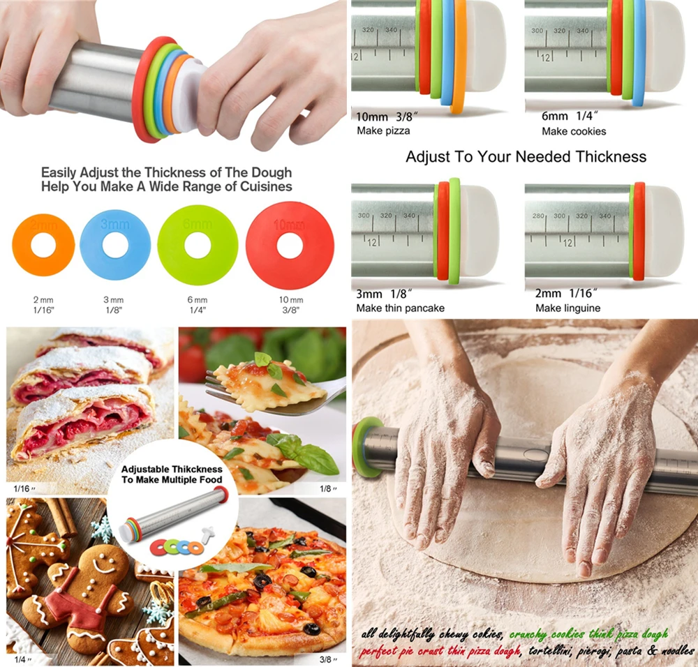 Регулируемые диски из нержавеющей стали рулонный штифт антипригарные съемные