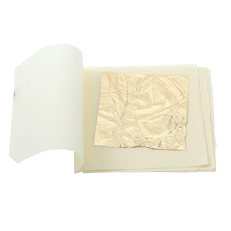 10 листов чистый 24 K лист из золотой фольги анти-старения позолота 43 3x43 3 мм для