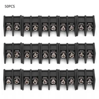 50pcs terminal block 2 pin 7 62mm pitch circuit board wiring barrier terminal blocks electrical connector connectors