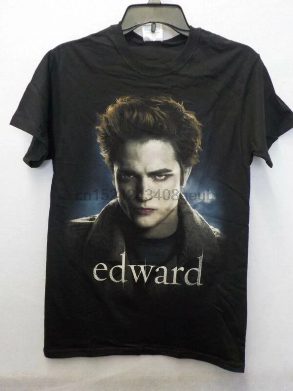 

Мужская черная футболка с рисунком Сумерки саги Эдварда Новинка #13148V