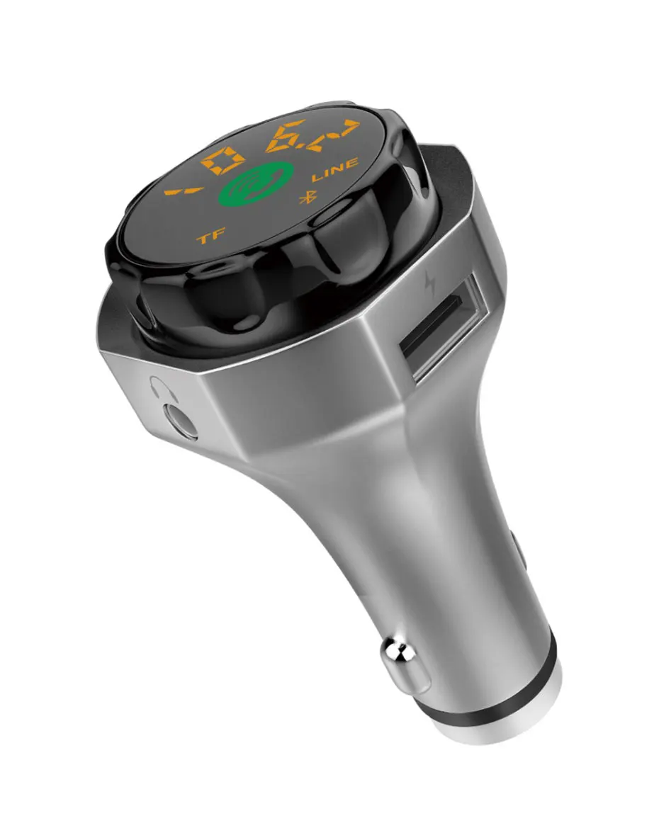Беспроводной Bluetooth Hands-free Bluetooth автомобильный комплект fm-передатчик MP3 аудио плеер Поддержка U диск TF карта автомобильное зарядное устройство