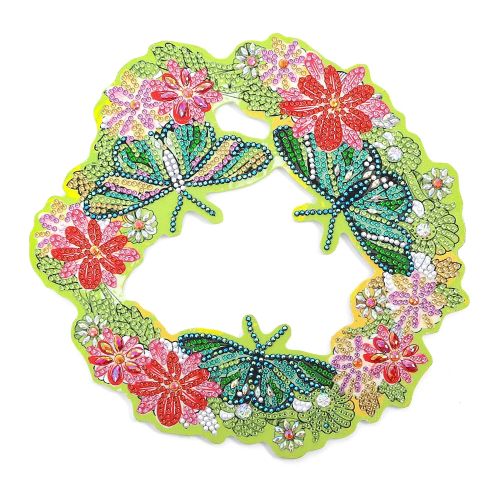 

DIY 5D Special Shape Rhinestone Butterfly Flag Rabbit Wreath Diamond Painting for Wall Decoration