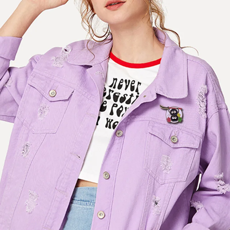 Симпатичный значок на пуговицах в форме туши для студийной съемки ghilii Hayao Miyazak