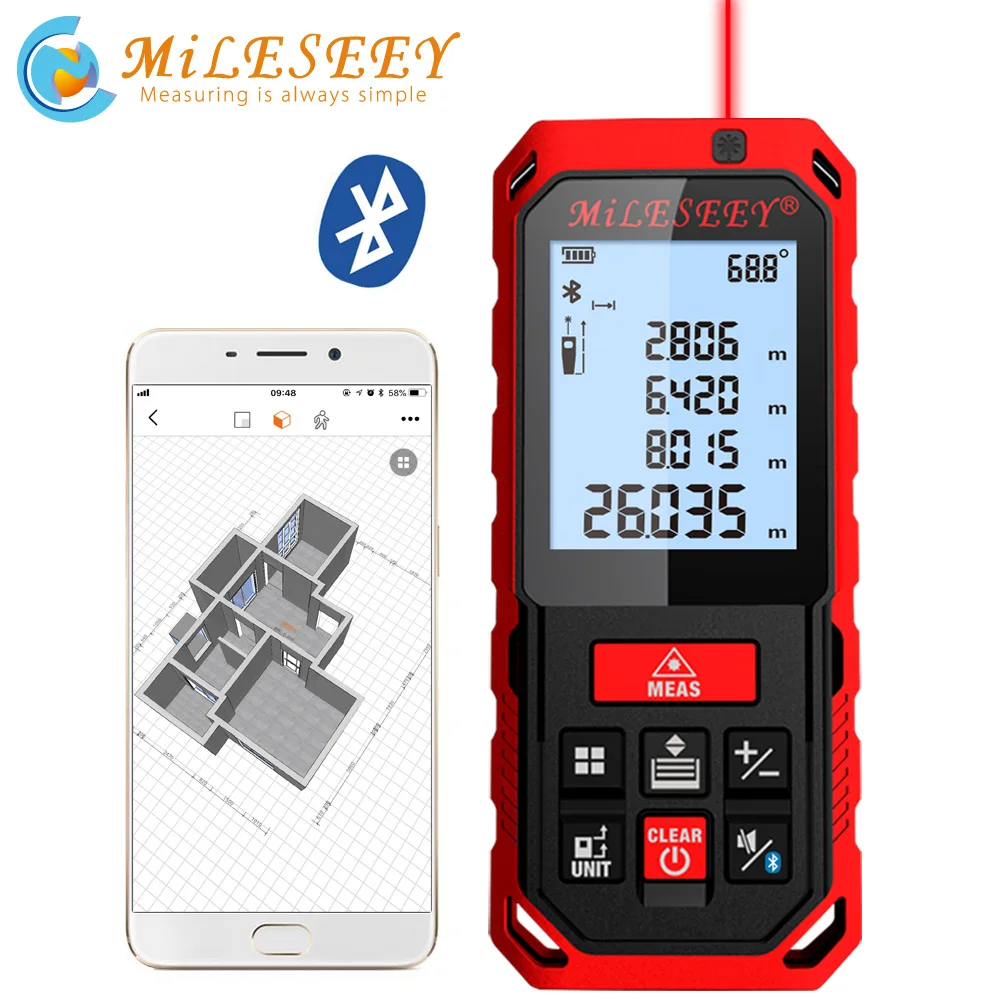 S2 50M 70M 100M 120M Rechargeable Blue Laser Rangefinder New Distance Meter Measure Angle Tools Diastimeter | Инструменты