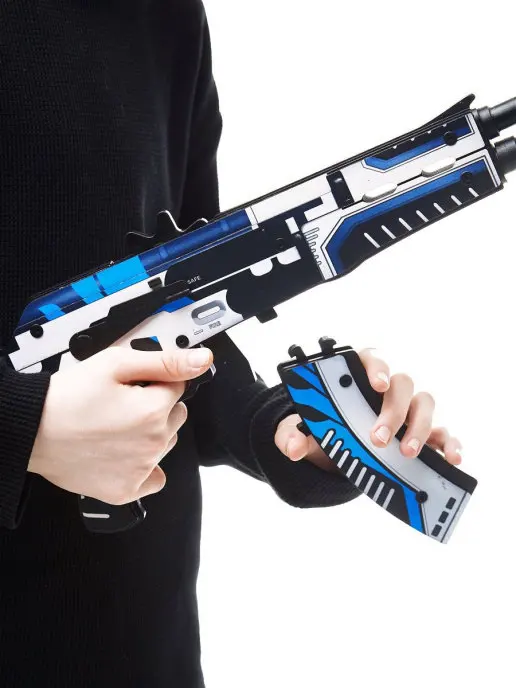 Деревянный автомат калашникова Active АК-47 (AK 47) Вулкан (резинкострел) КС ГО / CS GO VozWooden