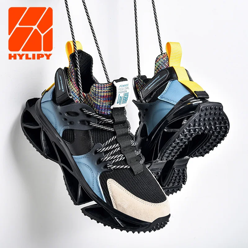 

Men's Lightweight Sport Running Shoes 2021 Summer Orange Breathable Sneakers Walking Shoes Boys Casual Sock Sneaker Size 39-44