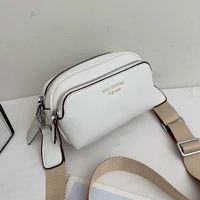 double layer quality pu leather crossbody bags for women 2021 fashion small shoulder purses and handbags solid color lady