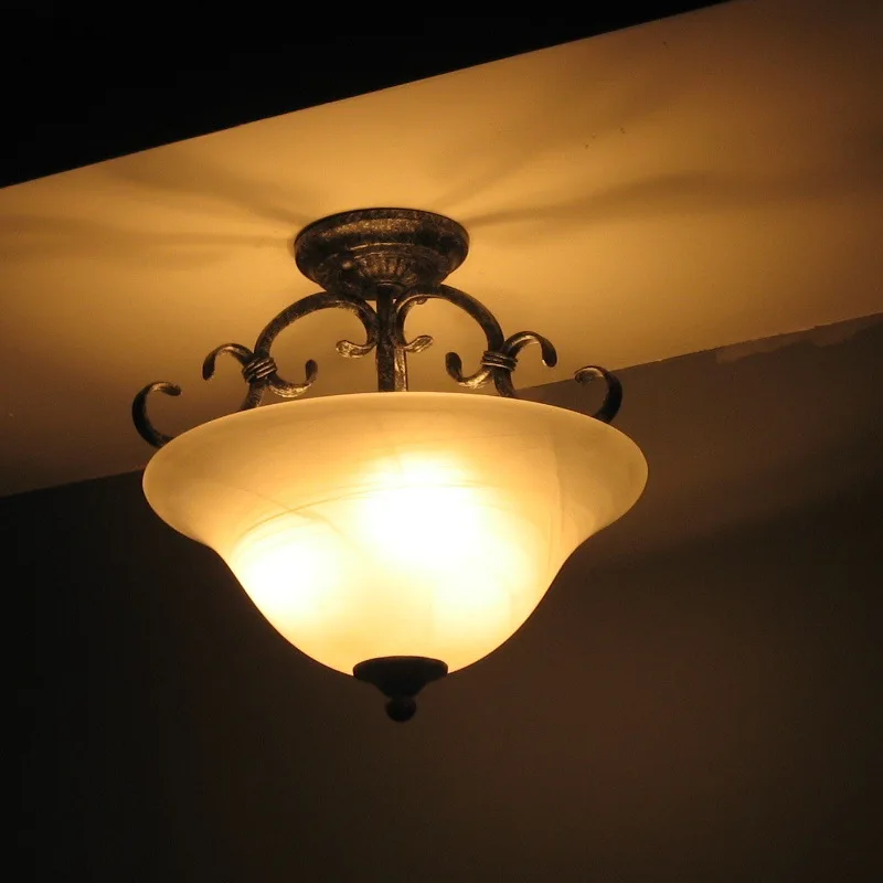 

Vintage Round Lamp Ceiling Lights Bedroom Furniture Loft Track Lighting for Porch Home Interior Fixtures Home Decor Lustre Salon