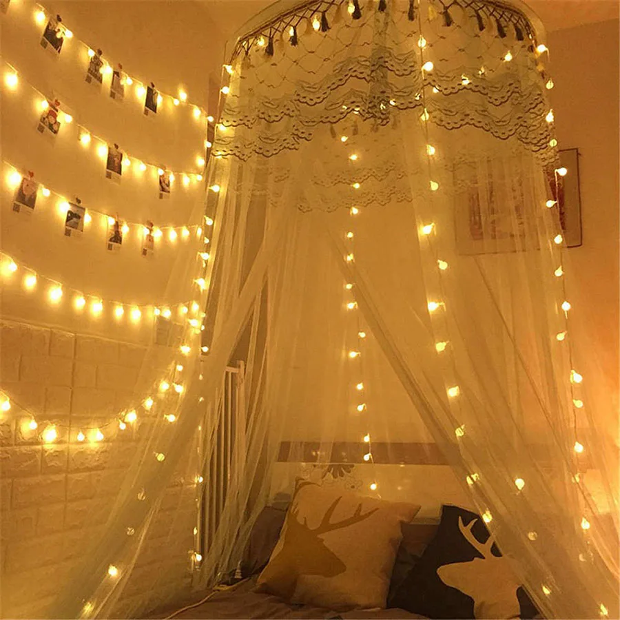 USB светодиодная гирлянсветильник с шариками 3 м 20 светодиодов 5 в постоянного тока