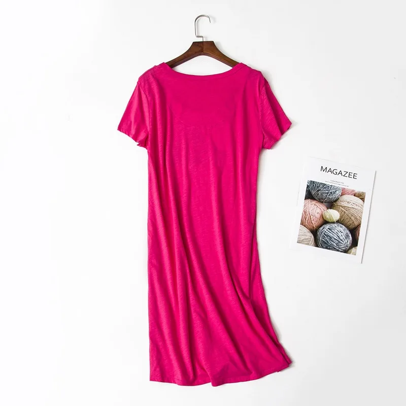 Размера плюс 3XL повседневное летнее платье для девочек ночная рубашка с